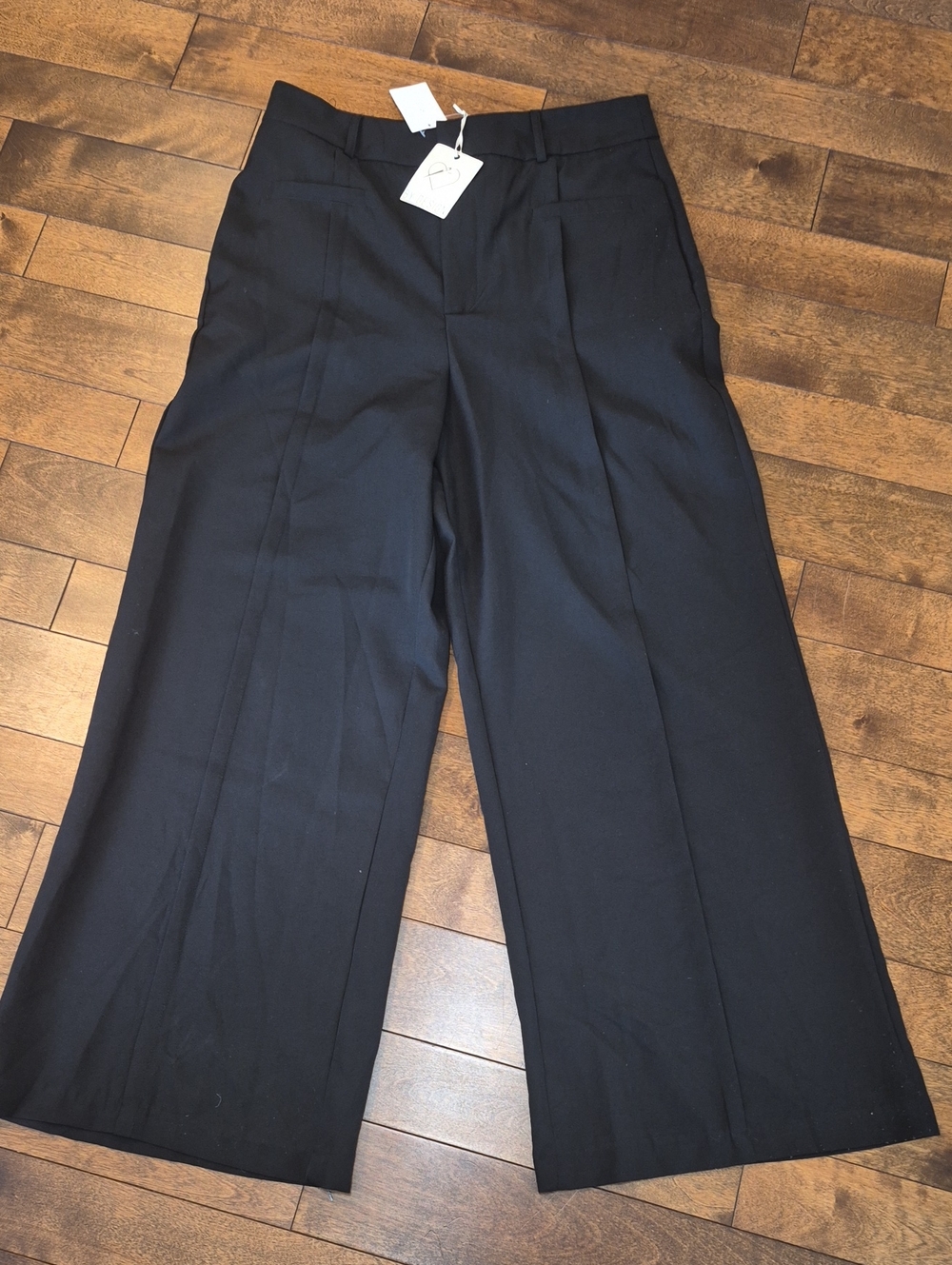 Nordstrom Black Wide-Leg Trousers